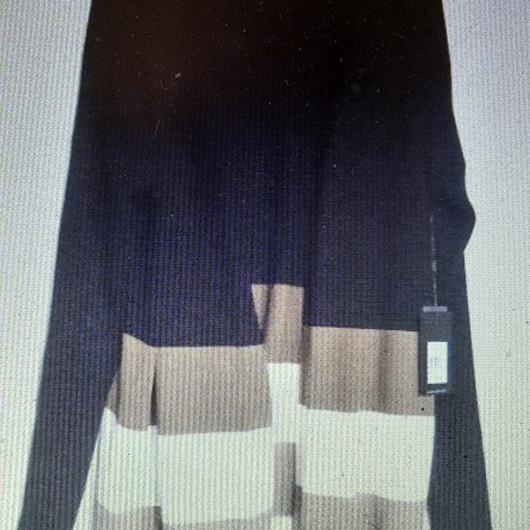 Cyrus Women's Black and Brown Striped Sweater size XL - Picture 2 of 7